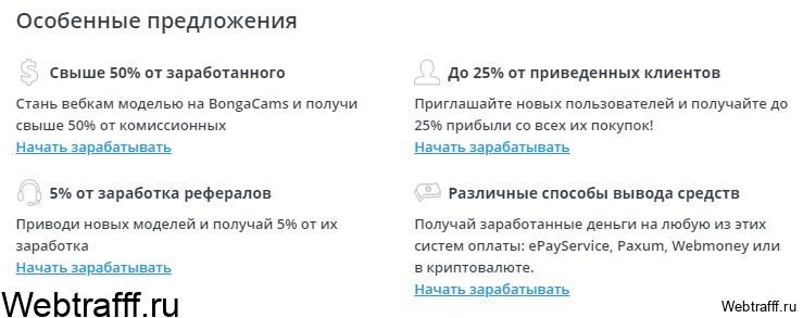 Bongamodels заработок